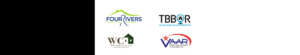 A group of logos that include the city of temple-beton board of realtors, rivers realtors and the county of texas.