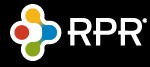 RPR logo with colorful design elements.
