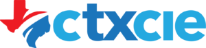 A blue logo for the texas department of transportation.