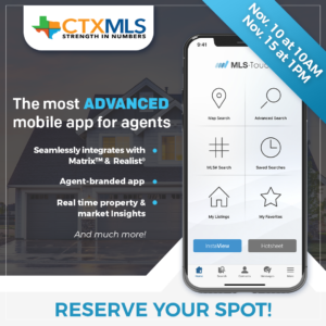 A mobile app for agents is shown on the screen.